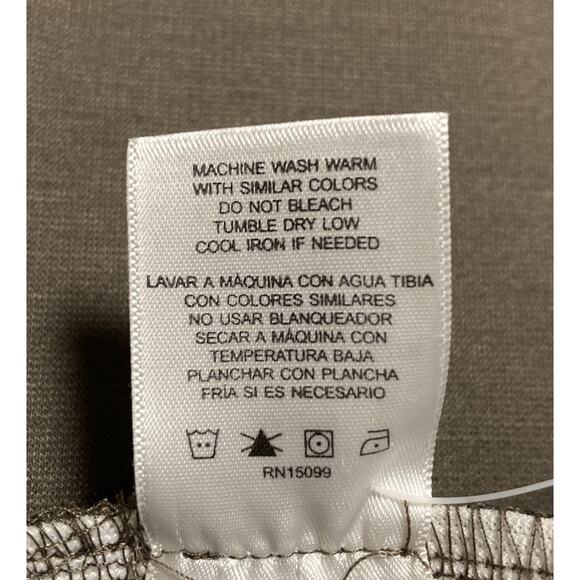 Sears Classic Elements Woman Ponte Pant Elastic Waist Olive 20-22W Short NWT - Picture 5 of 6